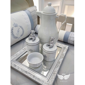 Kit Higiene Royal Baby 5 peças Prata